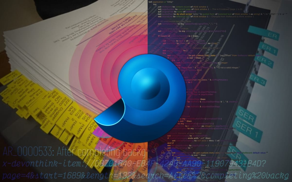 Better document review in DEVONthink with Bates deeplinks and AppleScript